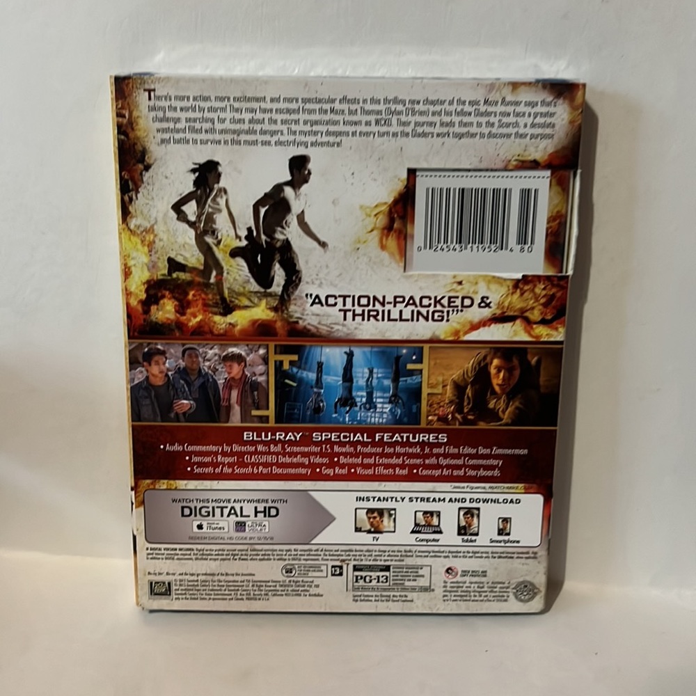 Maze Runner: The Scorch Trials (Blu-ray, 2015) - Picture 2 of 2